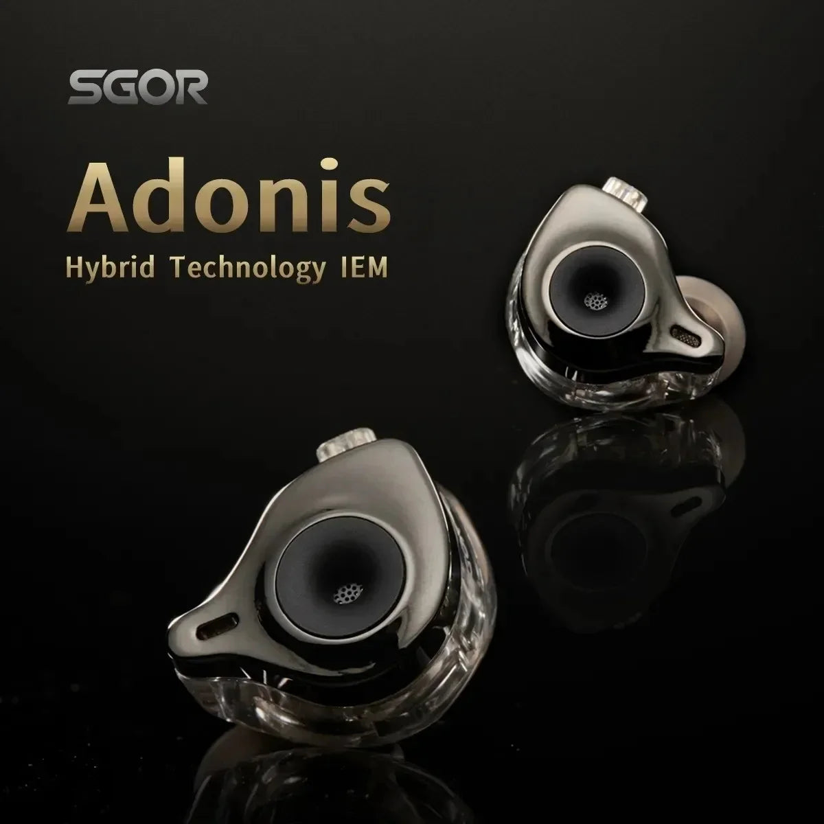SGOR Adonis 1DD+1BA Hybrid Technology Earphones IEM In Ear Monitor HIFI Super Bass Earbuds Music Headphones For zsn pro castor