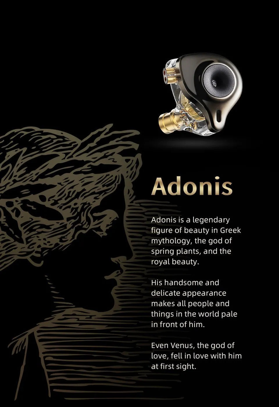 SGOR Adonis 1DD+1BA Hybrid Technology Earphones IEM In Ear Monitor HIFI Super Bass Earbuds Music Headphones For zsn pro castor