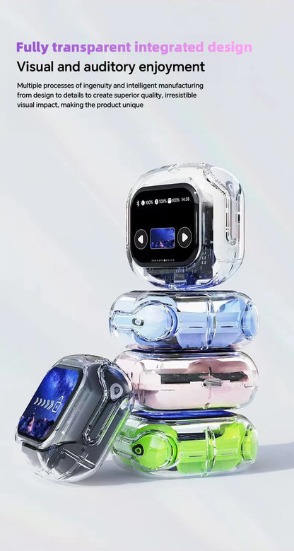 Translation Headphones with Multifunction Touch Screen Smart Wireless Bluetooth Earphone HiFi Audio Quality Business Earbud