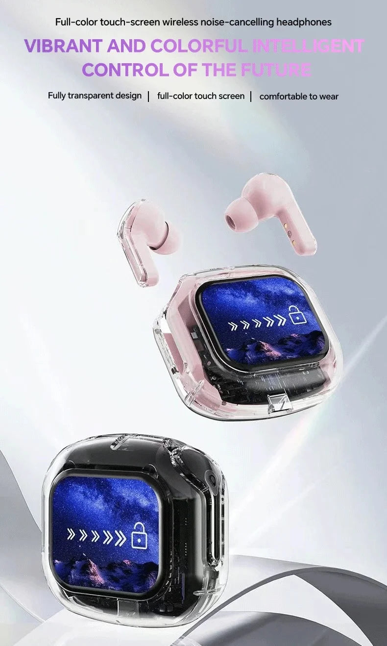 Translation Headphones with Multifunction Touch Screen Smart Wireless Bluetooth Earphone HiFi Audio Quality Business Earbud